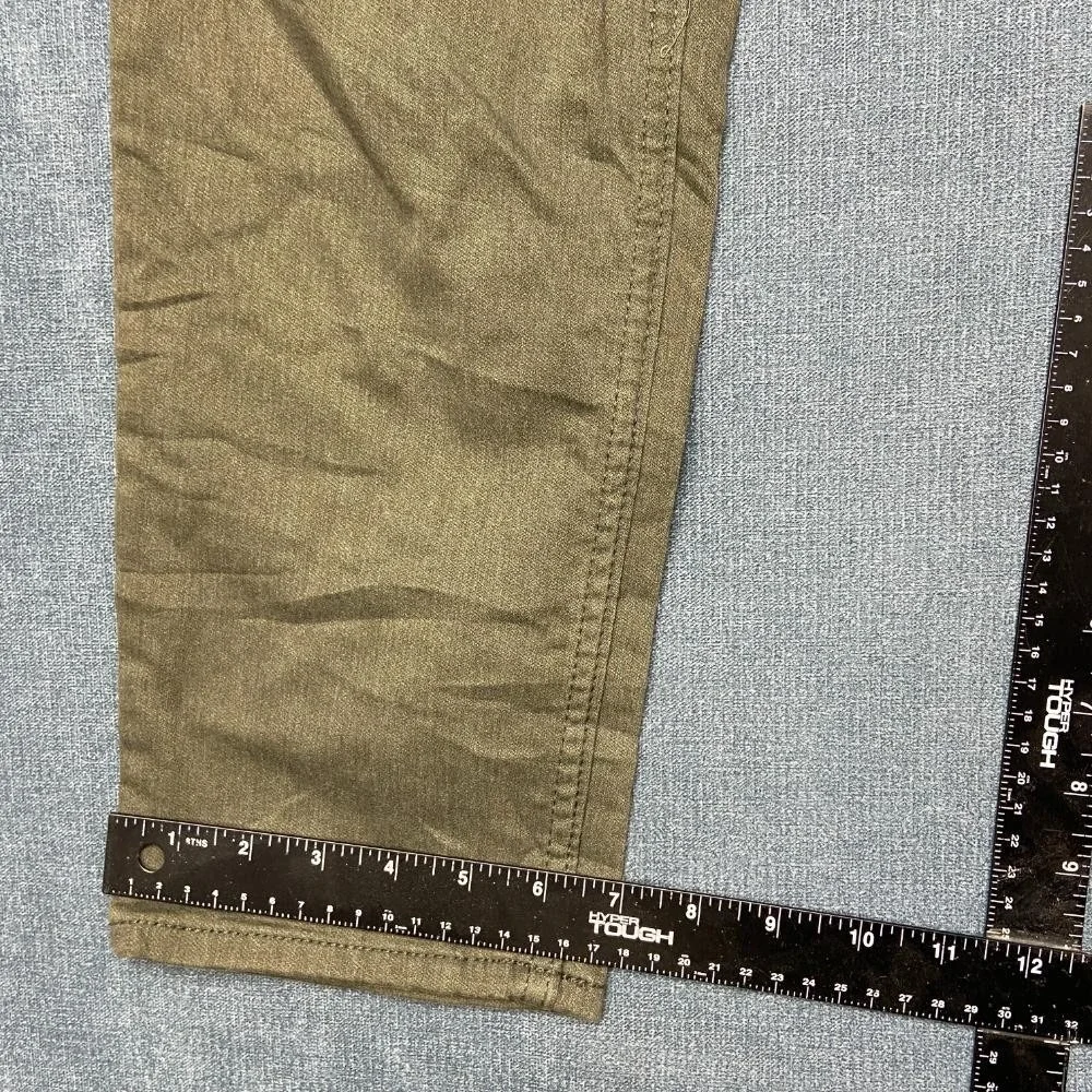 Banana Republic Travel Jeans Mens 34x30 Green Denim Outdoor Straight Slim Fit